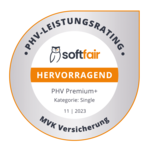 softfair Auszeichnung: PHV Premium+ Kategorie Single Hervorragend