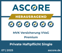 Auszeichnung: Ascore - Herausragend Privat Haftpflicht Single